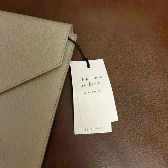 NWT Senreve MINI ENVELOPE SLEEVE Sand - Picture 5 of 7